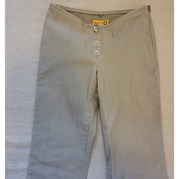 VNT womens low rise flare gasoline tan color pants Size 3 gasoline brand - Picture 11 of 11